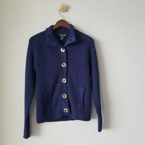 Ralph Lauren Jeans Navy Cardigan Sweater